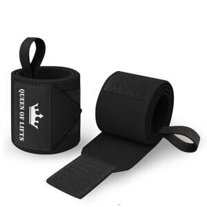 TECEUM Queen of Lifts Weightlifting 18" Wrist Wraps with Thumb Loop